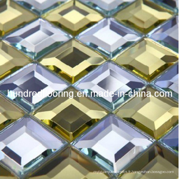 Carrelage en mosaïque en verre à miroir diamant (HD032)